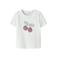 NAME IT BABY T-shirt wit met glitter
