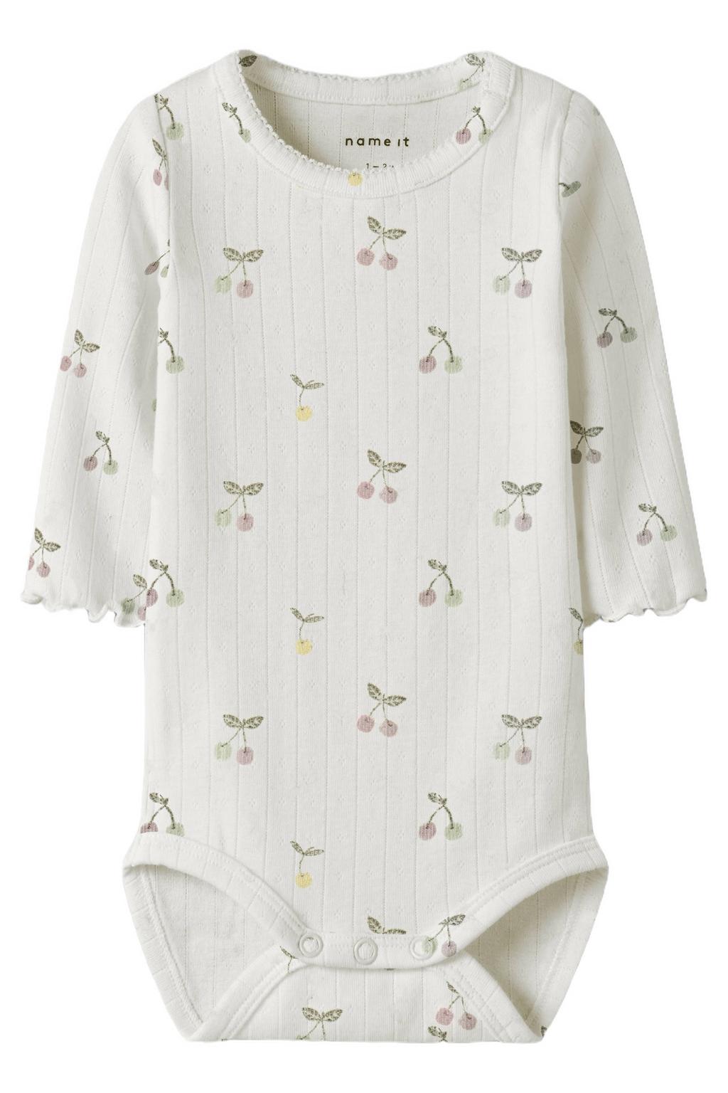 NAME IT BABY romper wit fijn gebreid