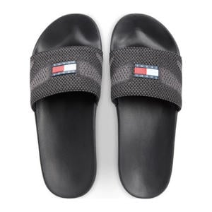 badslippers zwart/grijs
