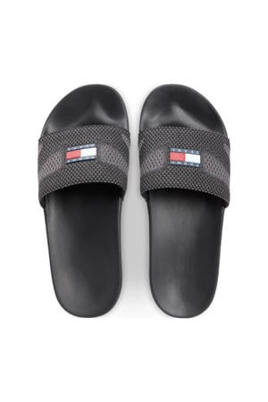 badslippers zwart/grijs
