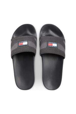 badslippers zwart/grijs