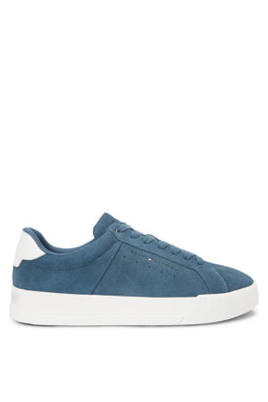 suède sneakers donkerblauw