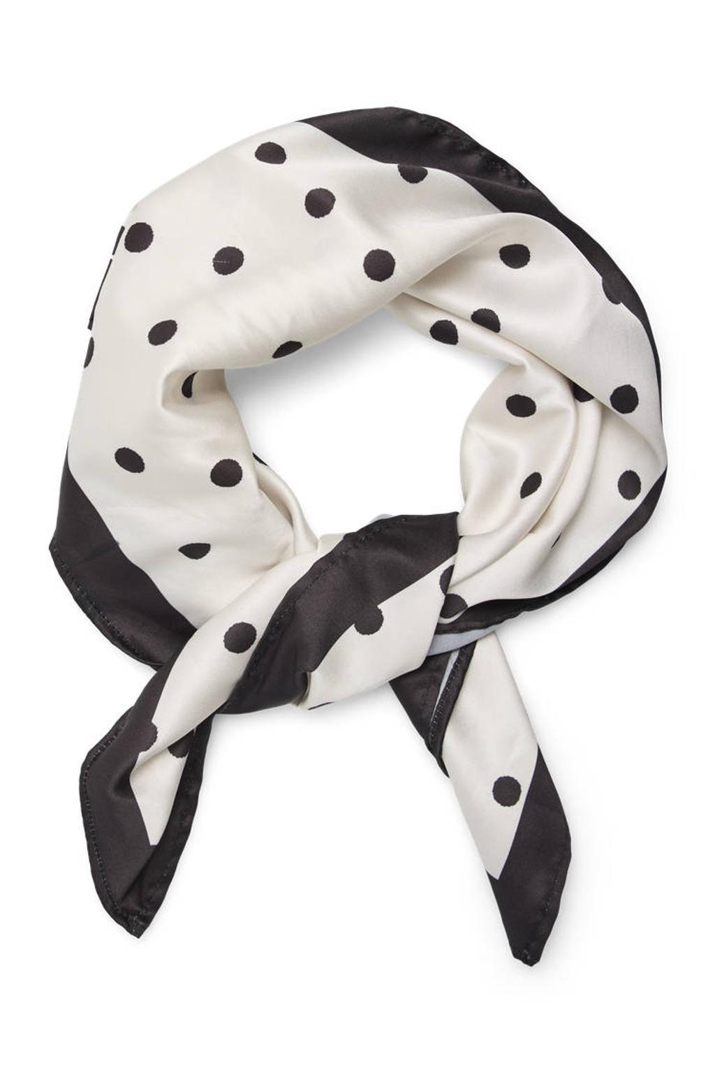 VERO MODA sjaal VMMIA met stippen ecru/bruin