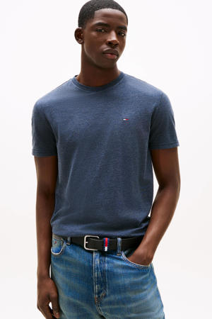 slim T-shirt donkerblauw