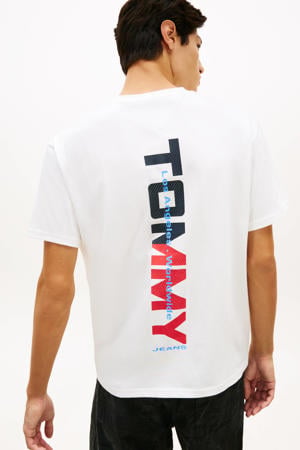 relaxed T-shirt met backprint ecru