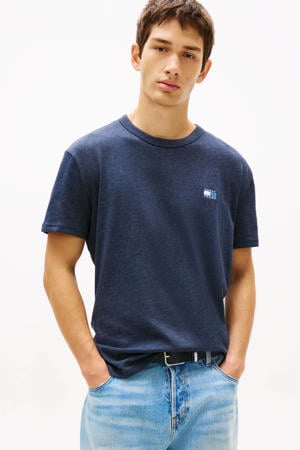 regular T-shirt donkerblauw