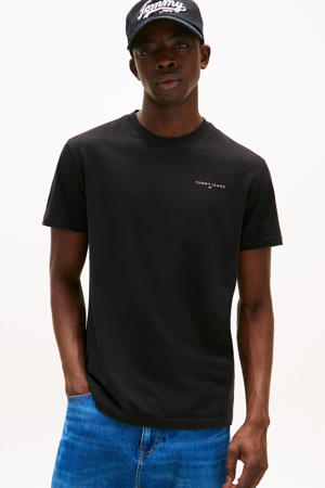 slim T-shirt zwart