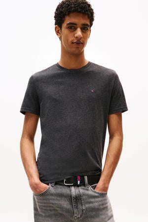 slim T-shirt antraciet