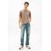 Tommy Jeans slim T-shirt lichtbruin