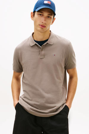 slim polo lichtbruin