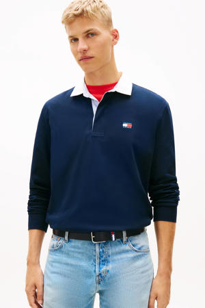 relaxed polo donkerblauw