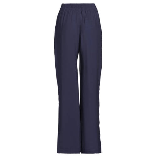 Anytime wide leg broek donkerblauw afbeelding