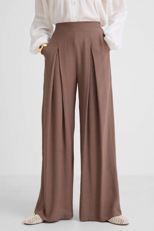 wide leg broek bruin