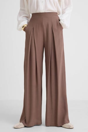 wide leg broek bruin