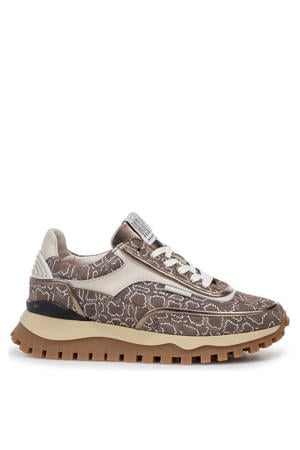 suède sneakers bruin