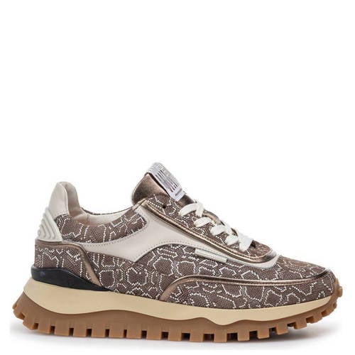 Floris van Bommel suède sneakers bruin afbeelding