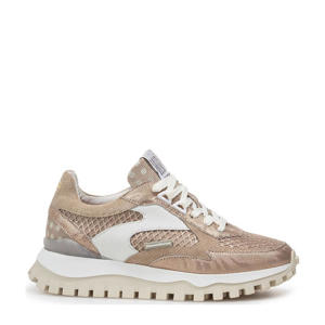 leren sneakers brons