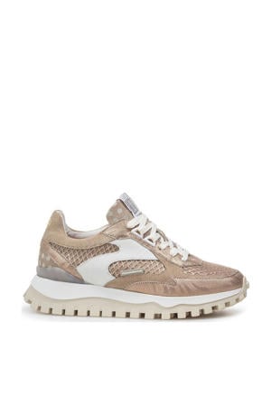 leren sneakers brons