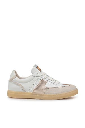 Minni 04.27 leren sneakers wit/brons