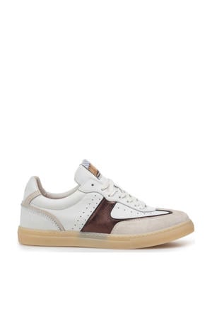 Minni 04.29 leren sneakers wit/bruin