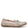 Floris van Bommel leren loafers beige/zilver