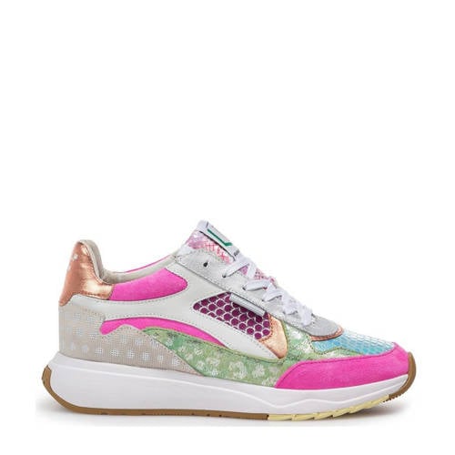 Floris van Bommel Suvi 03.06 suède sneakers roze afbeelding