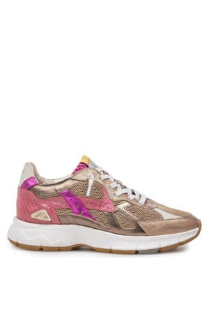 Daysi 05.03 leren sneakers brons/roze