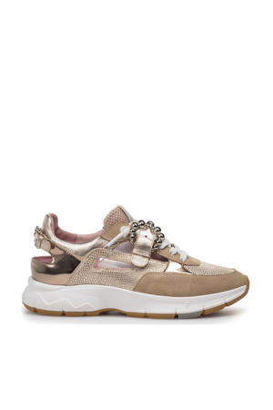 Daysi 08.03 suède sneakers goud