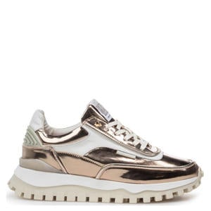 leren sneakers brons