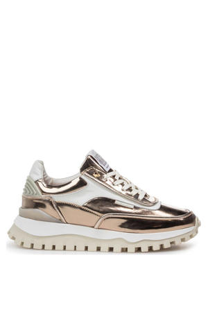 leren sneakers brons