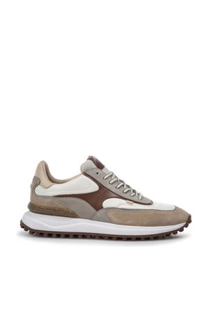 Noppi 37.10 leren sneakers wit/bruin