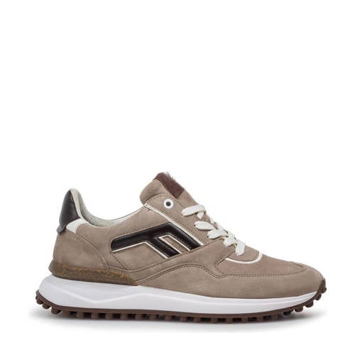 Floris van Bommel Noppi 38.12 suède sneakers lichtbruin afbeelding