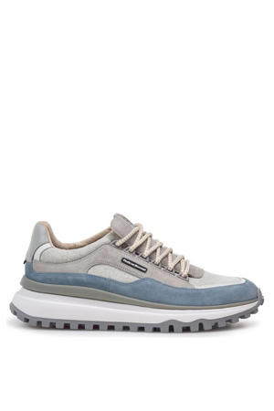 De Gripper 03.10 suède sneakers lichtblauw