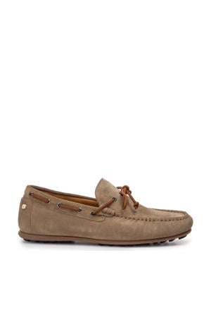 De Drijver 01.12 suède mocassins lichtbruin