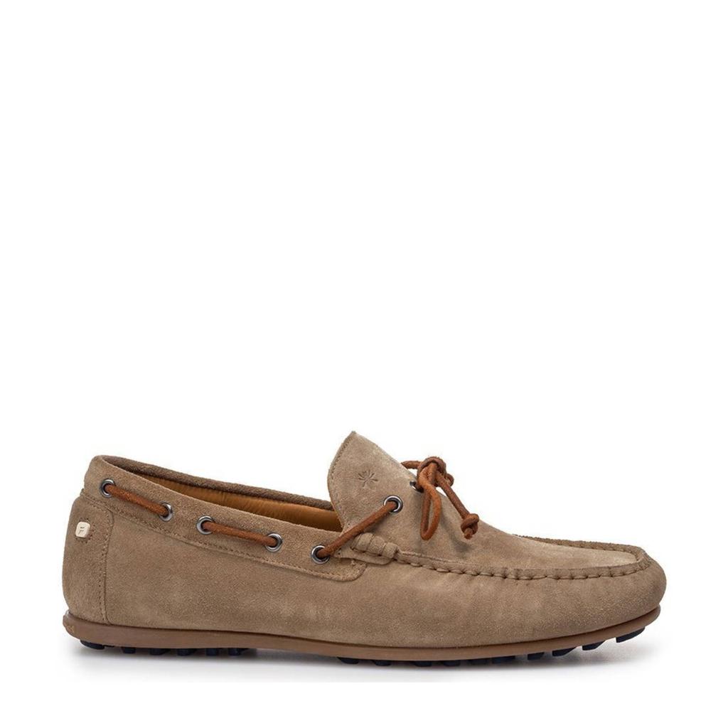 Lichtbruine heren Floris van Bommel De Drijver 01.12 suède mocassins