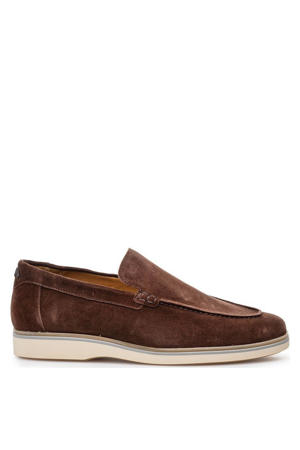 suède loafers bruin