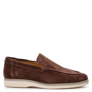 suède loafers bruin