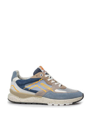 De Treener 06.07 sneakers lichtblauw/taupe