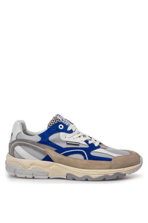 suède sneakers blauw