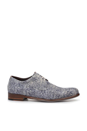 De Draver 03.26 suède veterschoenen blauw