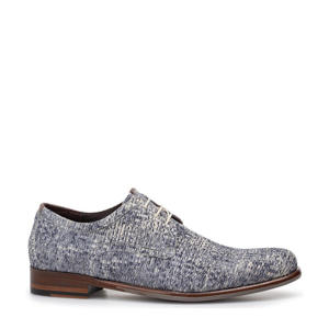 De Draver 03.26 suède veterschoenen blauw