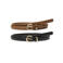 VERO MODA leren riem VMKATJA - zwart/cognac (set van 2)