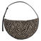 TOPSHOP schoudertas TSCURLY met zebraprint ecru/bruin