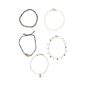 enkelbandje PCVILNA - goudkleurig (set van 5)