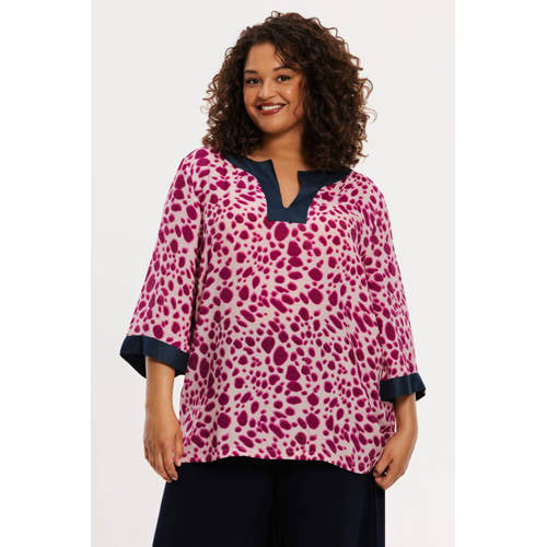 YOEK tuniek roze – Roze/ecru