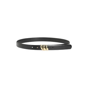 Visigne leren riem zwart