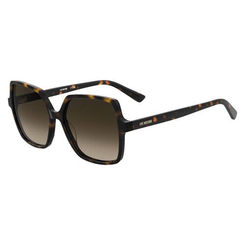Love Moschino zonnebril MOL101/S met tortoise print bruin afbeelding