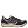 Rieker imitatieleren leren sneakers zwart/bruin