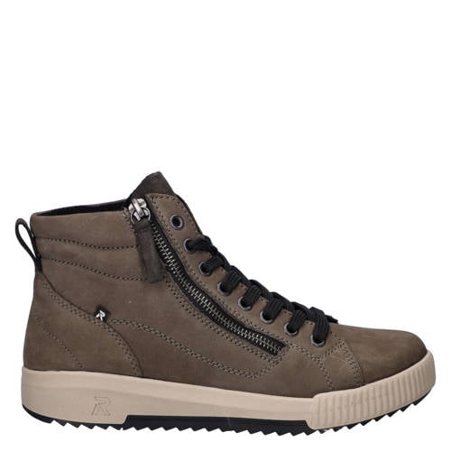 Rieker suede sneakers donkergroen