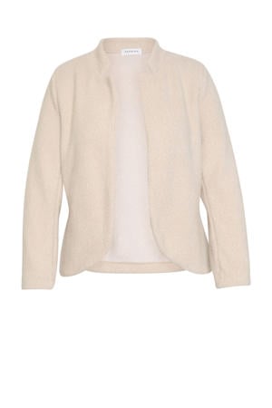 gebreid vest beige